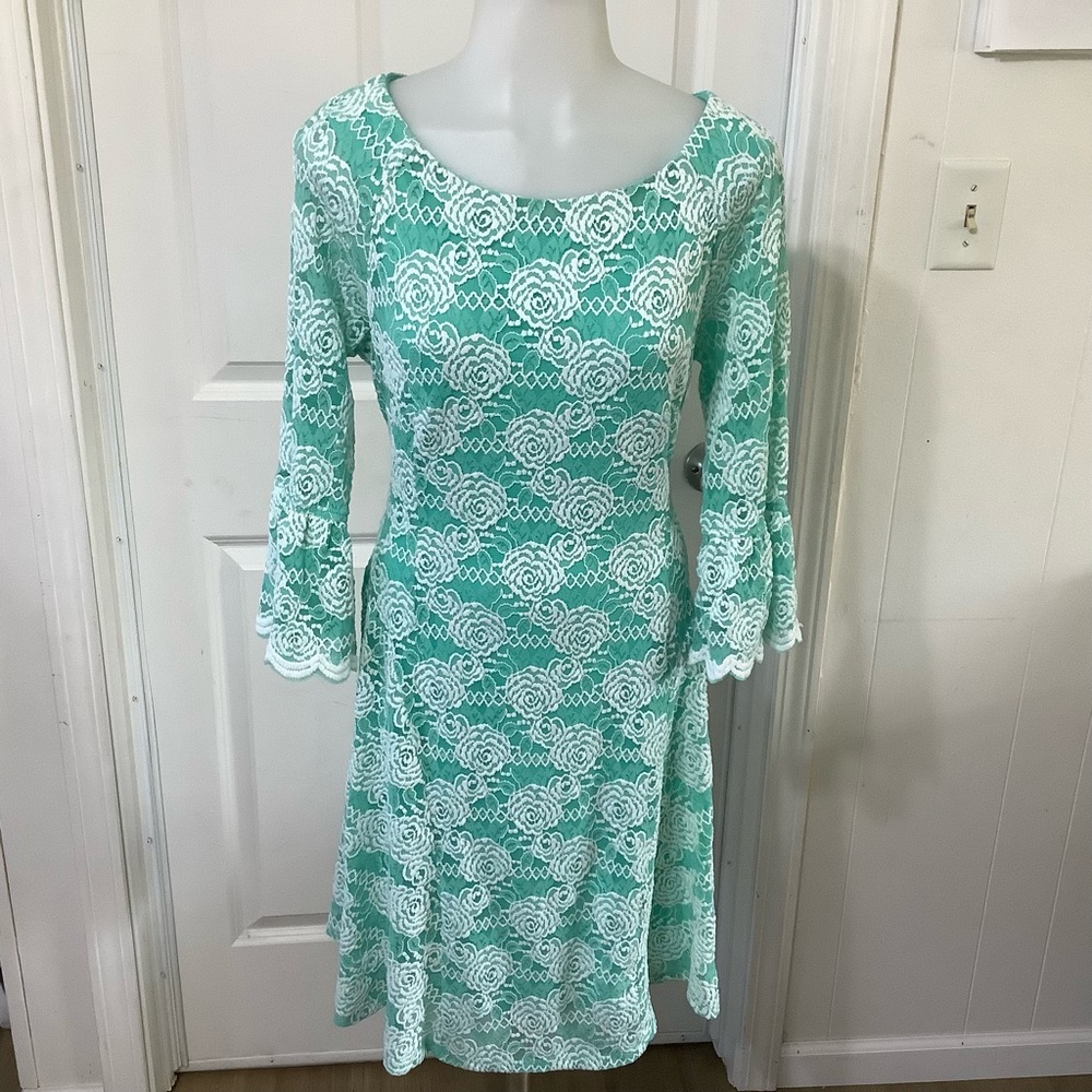 Rabbit Designs dress green pistachio l size 12
